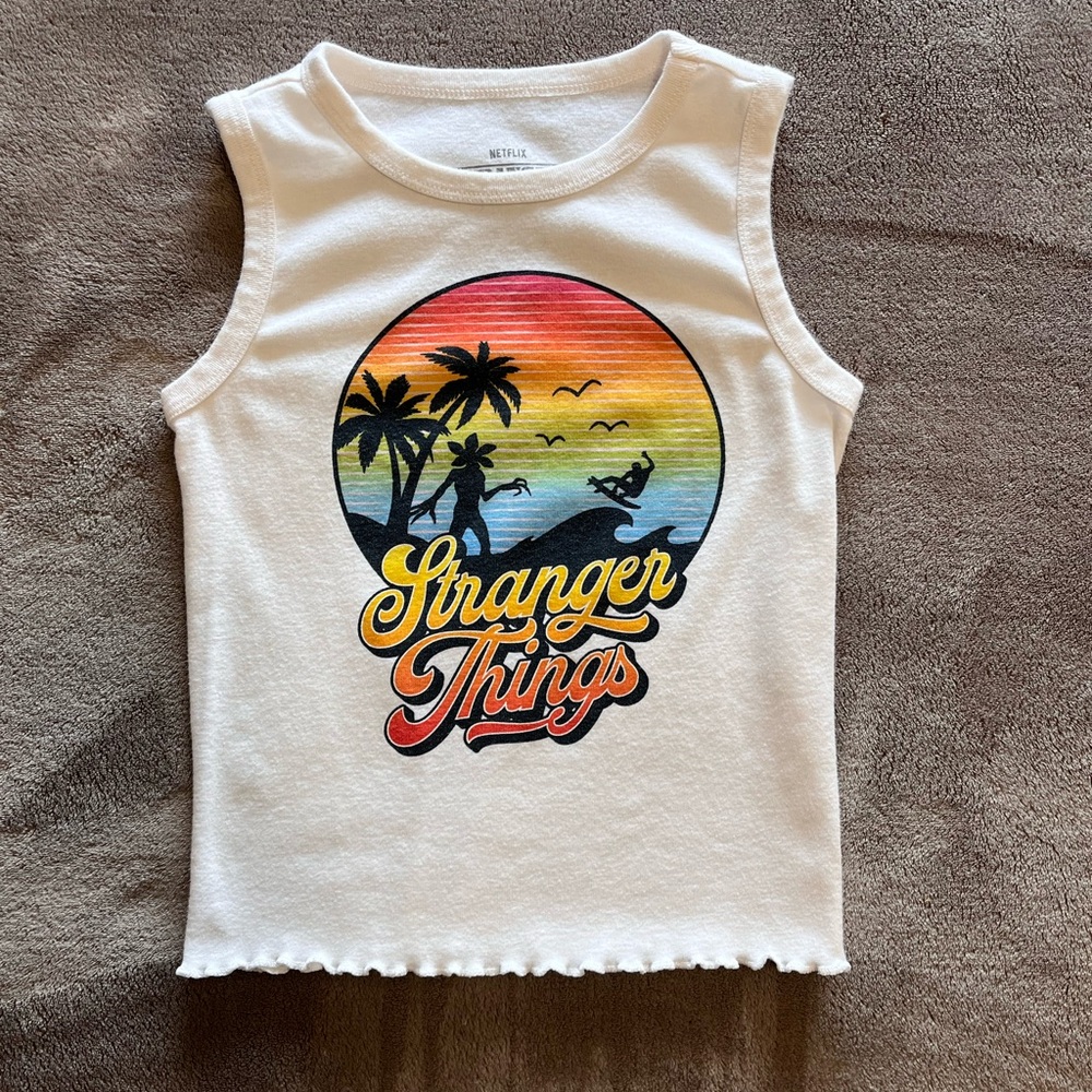 STRANGER THINGS Netflix Graphic Women’s Tank Top Sz Small EUC